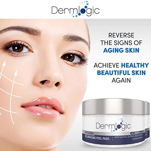 Dermlogic Anti-Aging Peel Pads with Exfoliating Ingredients