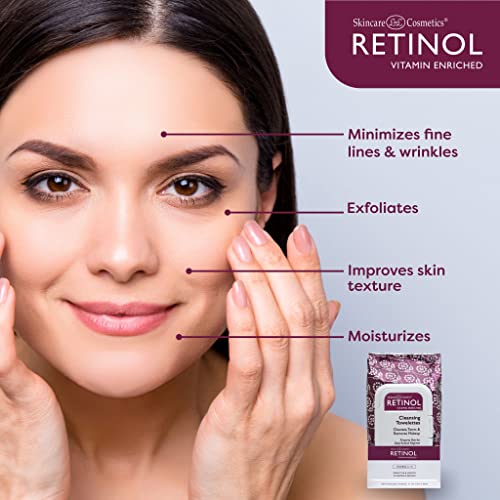 Retinol Anti-Aging Cleansing Towelettes for Fresh Skin