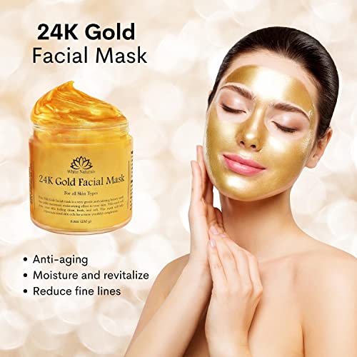 24K Gold Anti-Aging Facial Mask for Radiant Skin