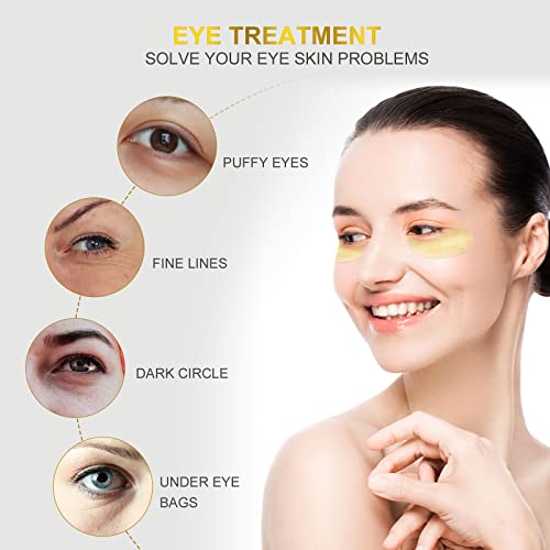 24K Gold Under Eye Patches for Dark Circles