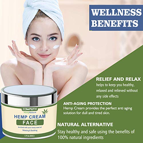 Hemp Anti-Aging Face Cream with Hyaluronic Acid