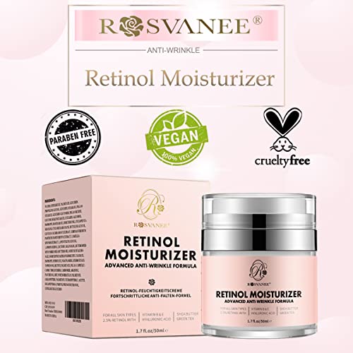 Retinol Moisturizer with Hyaluronic Acid and Vitamins