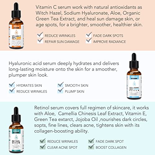 Vitamin C & Retinol Skincare Set for Radiant Skin