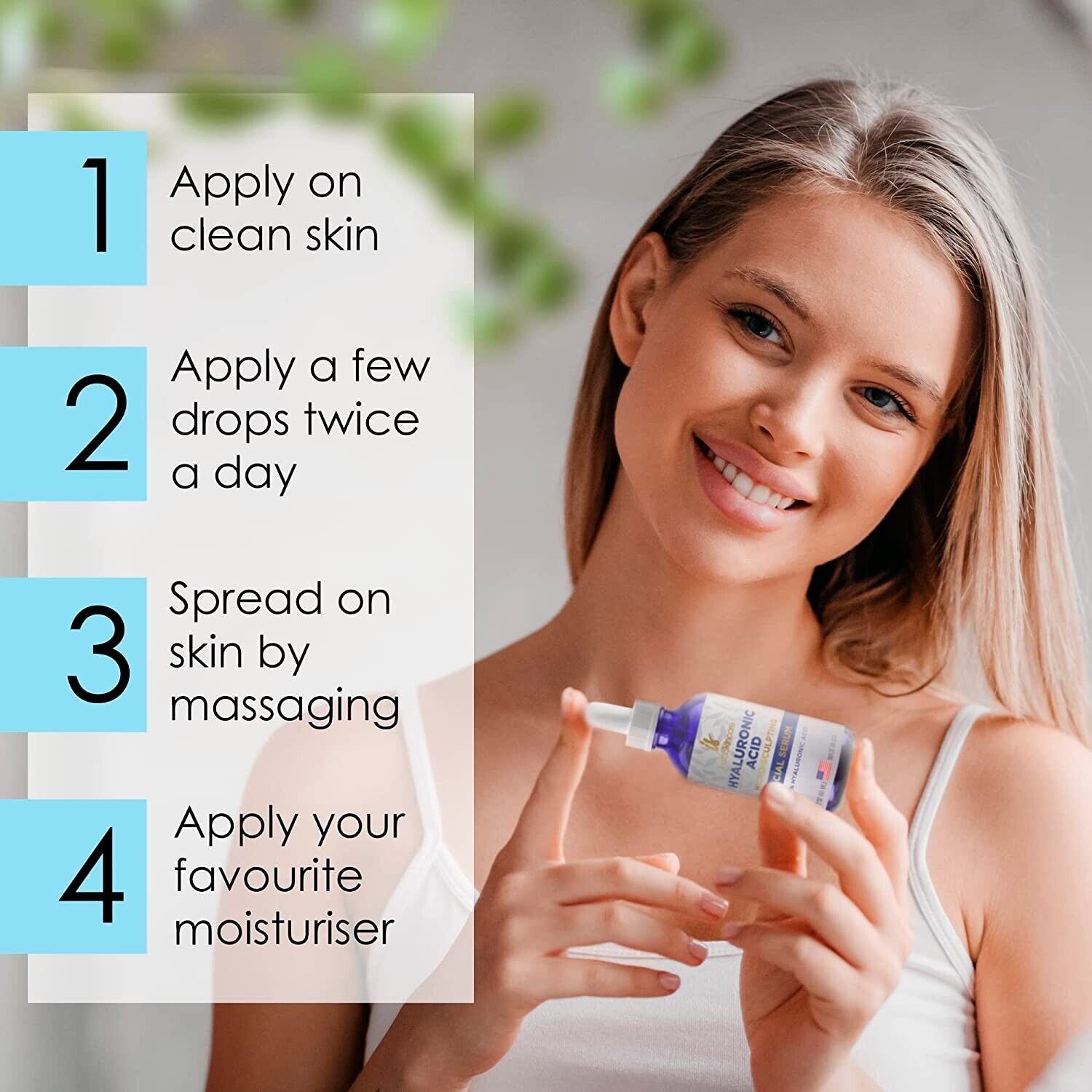 100% Pure Hyaluronic Acid Anti-Aging Serum (2 oz)