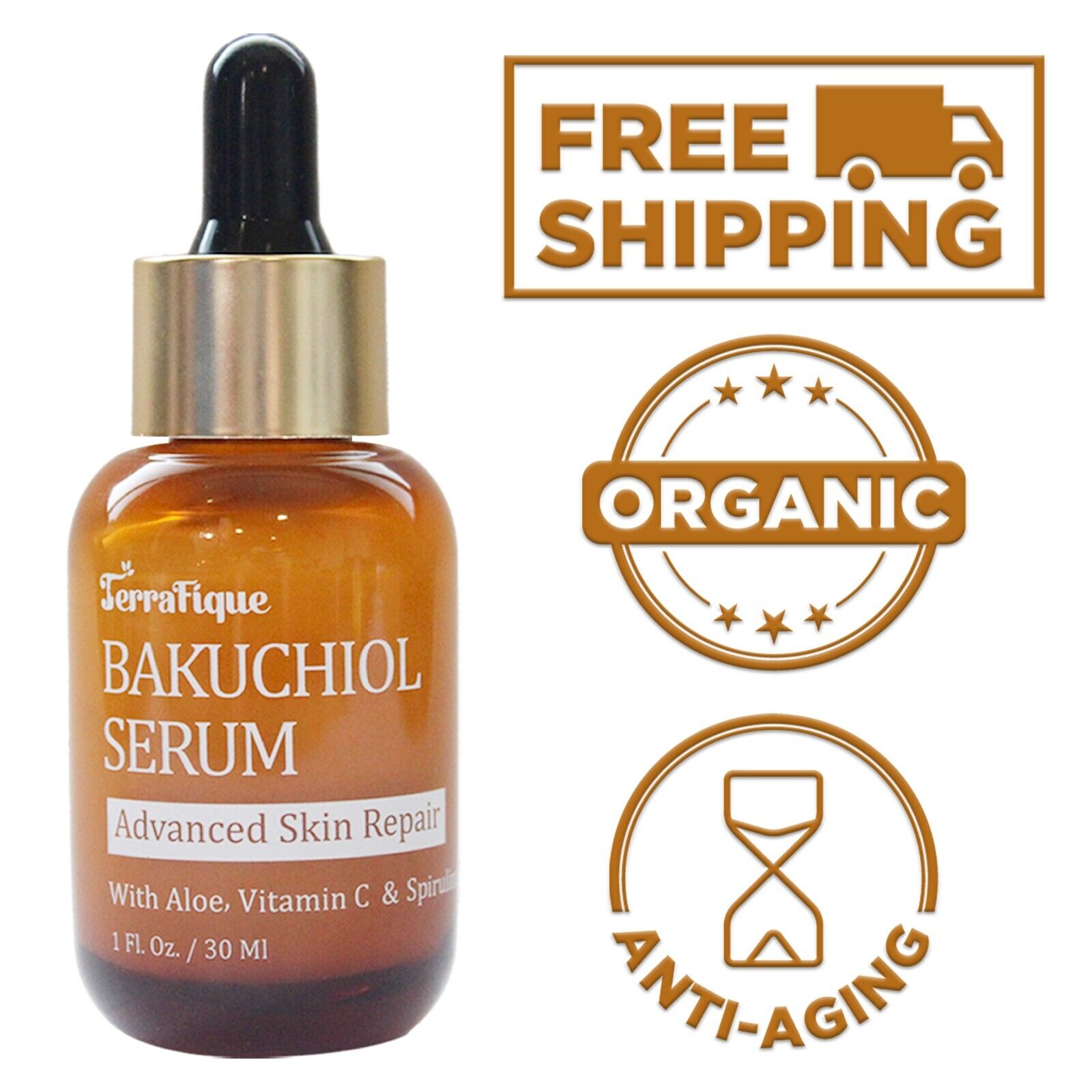 Terrafique Bakuchiol Anti-Aging Face Serum 1 FL OZ