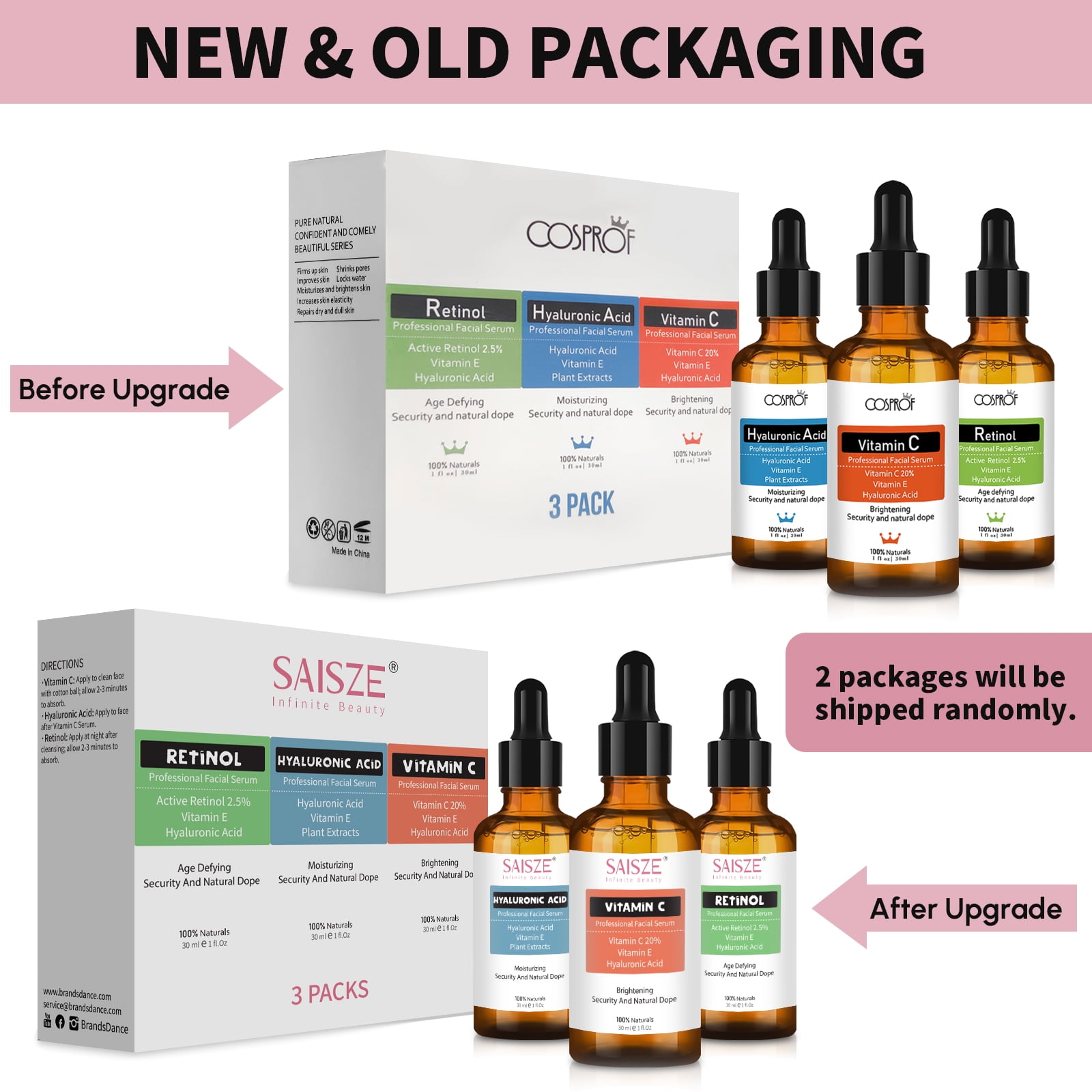 Saisze Anti Aging Face Serum & Skincare Kit
