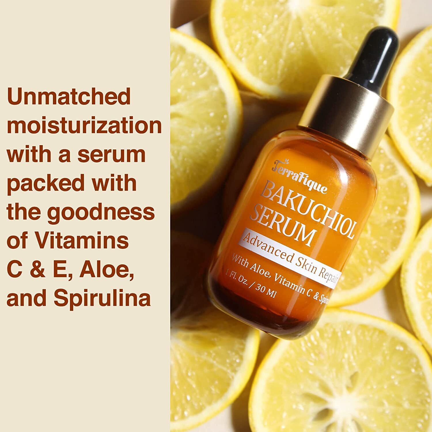 Terrafique Bakuchiol Anti-Aging Face Serum 1 FL OZ