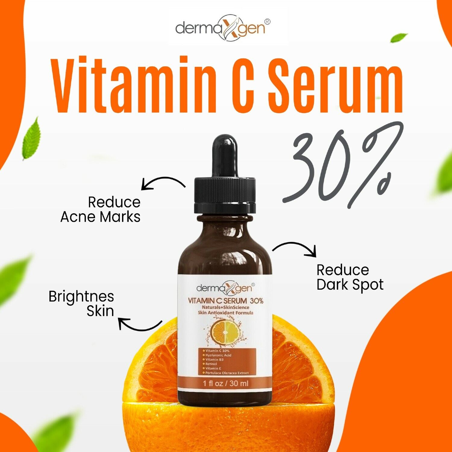 Dermaxgen® Vitamin C & Retinol Anti-Aging Serum