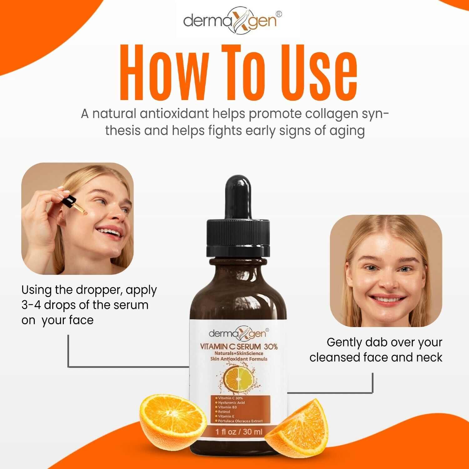 Dermaxgen® Vitamin C & Retinol Anti-Aging Serum