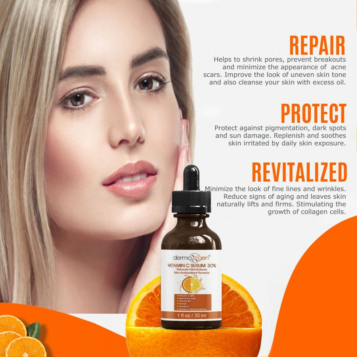 Dermaxgen® Vitamin C & Retinol Anti-Aging Serum