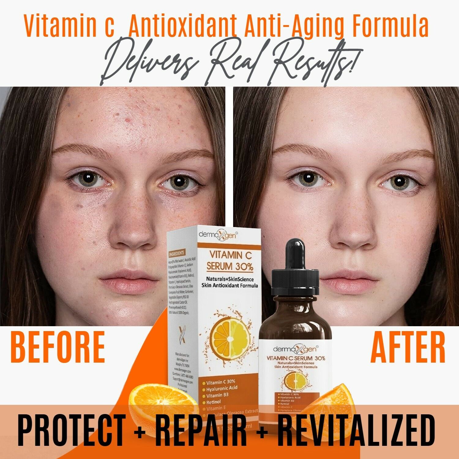 Dermaxgen® Vitamin C & Retinol Anti-Aging Serum