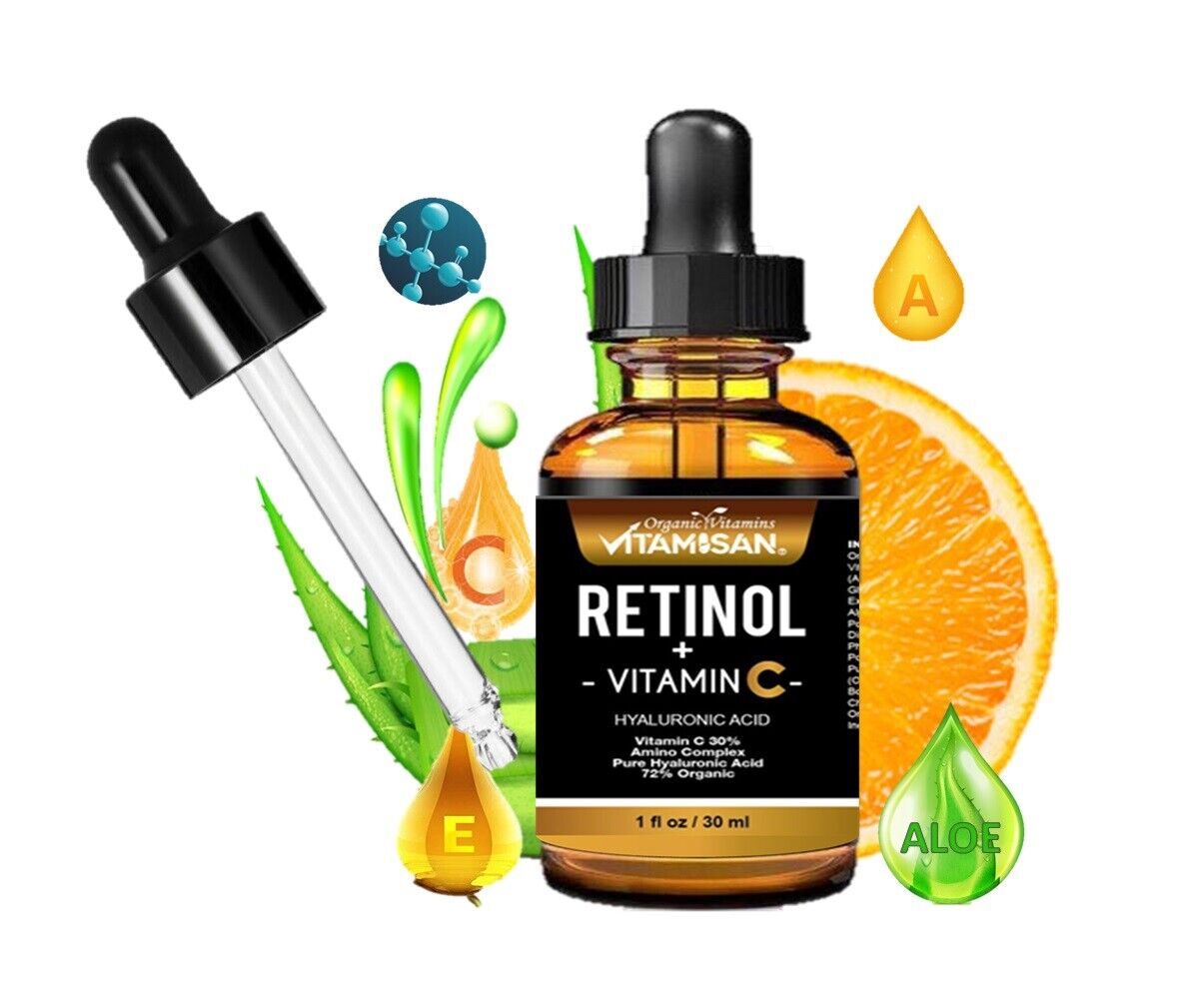 30% Vitamin C Serum with Retinol & Hyaluronic Acid