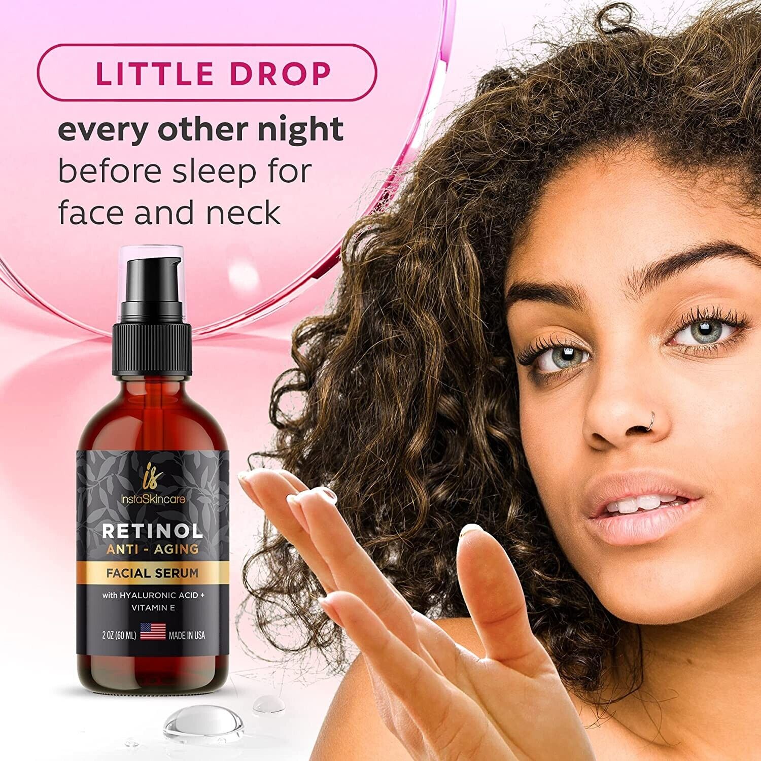 Retinol Face Serum with Hyaluronic Acid and Aloe