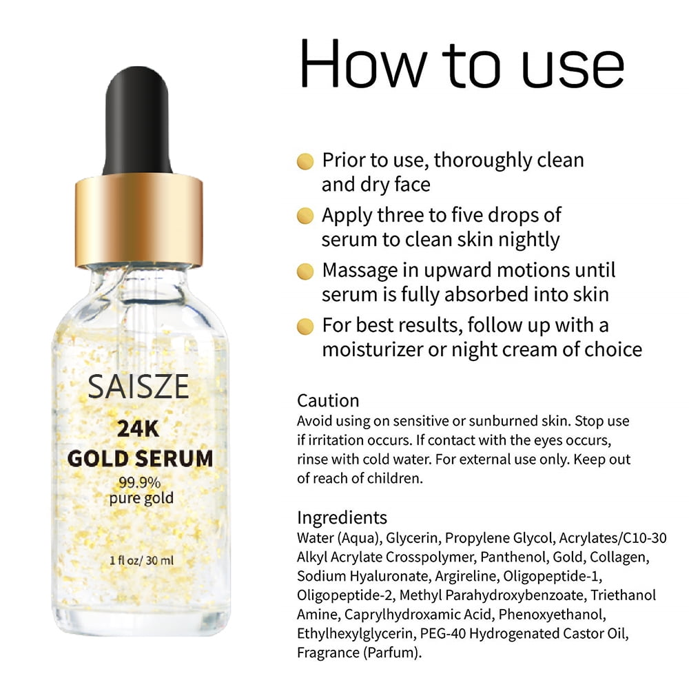 24K Gold Collagen Face Serum with Vitamin C