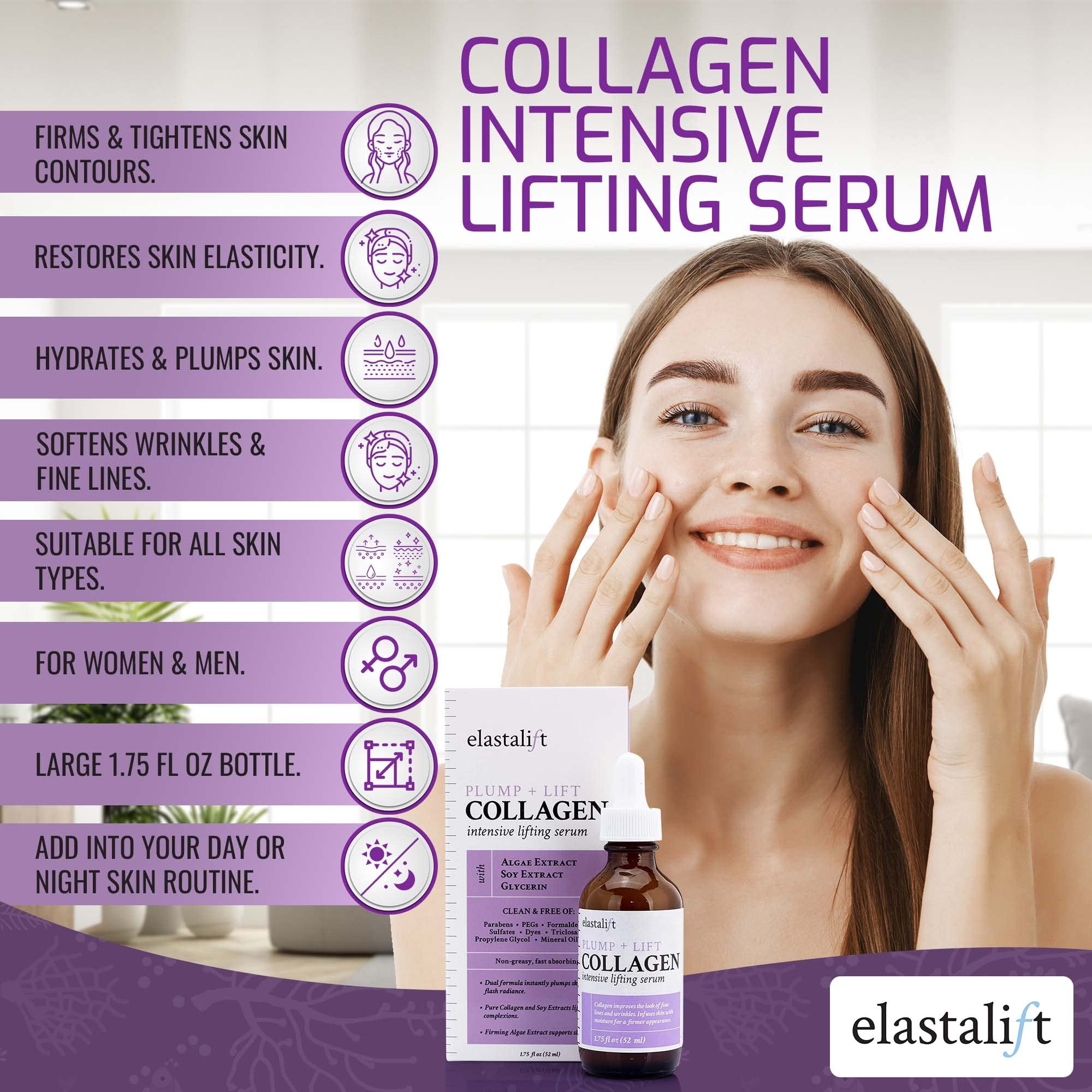 Elastalift Collagen Plump and Lift Serum 1.75 Oz