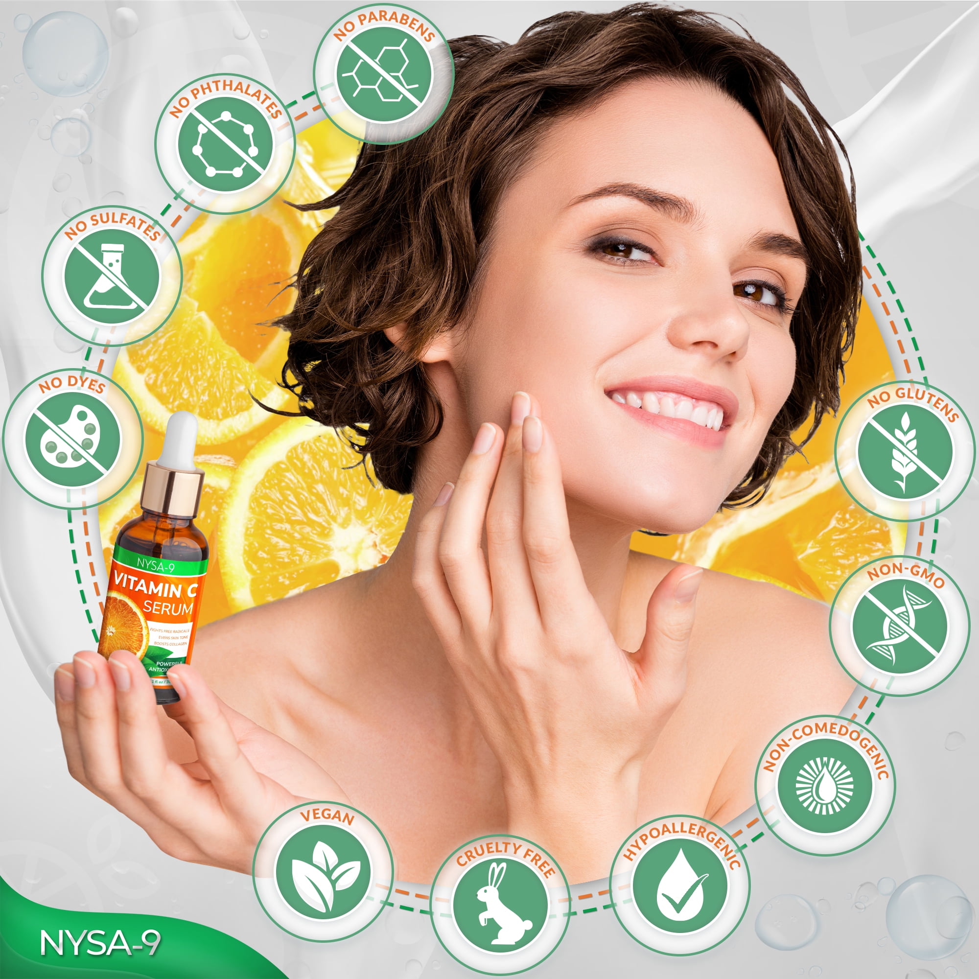 Nysa-9 Vitamin C Serum Duo for Radiant Skin