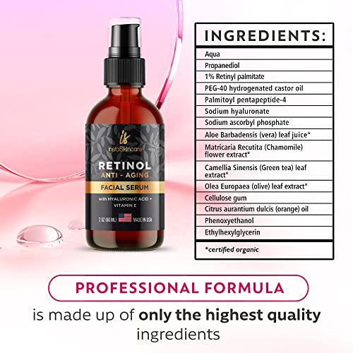 Retinol Serum with Hyaluronic Acid & Aloe Vera