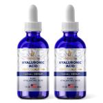 Pure Hyaluronic Acid Anti-Aging Serum - 2oz Twin Pack