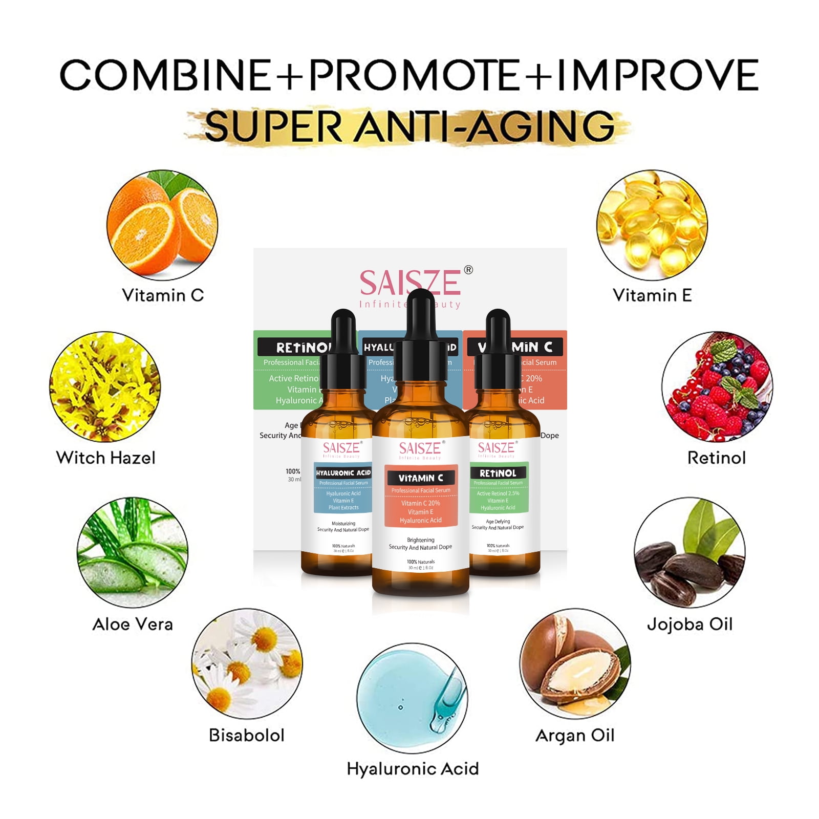 Retinol and Hyaluronic Acid Anti-Aging Serum Kit