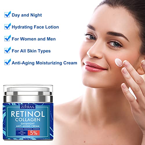 Retinol Anti-Aging Moisturizer with Collagen and Hyaluronic Acid