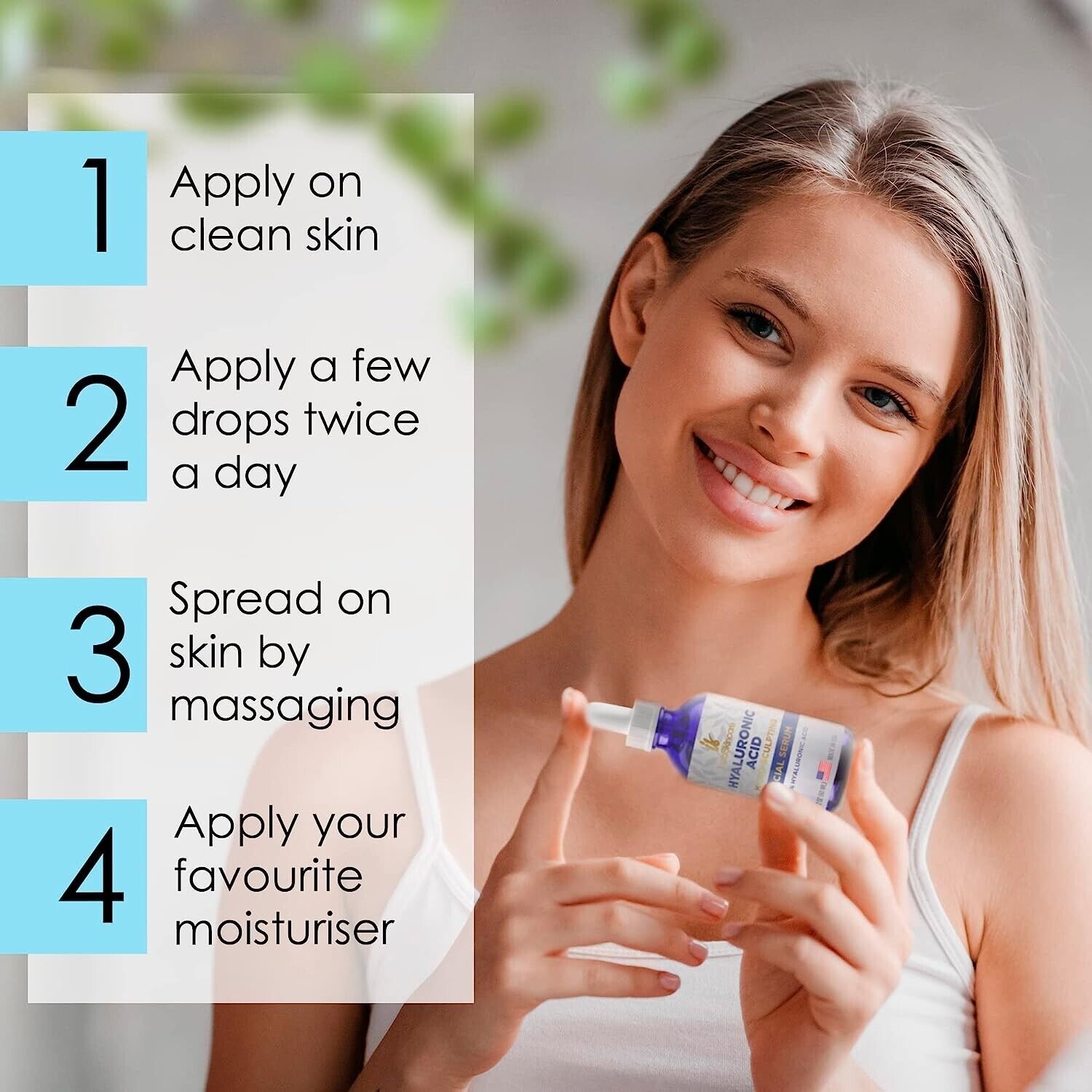 Pure Hyaluronic Acid Anti-Aging Serum - 2oz Twin Pack