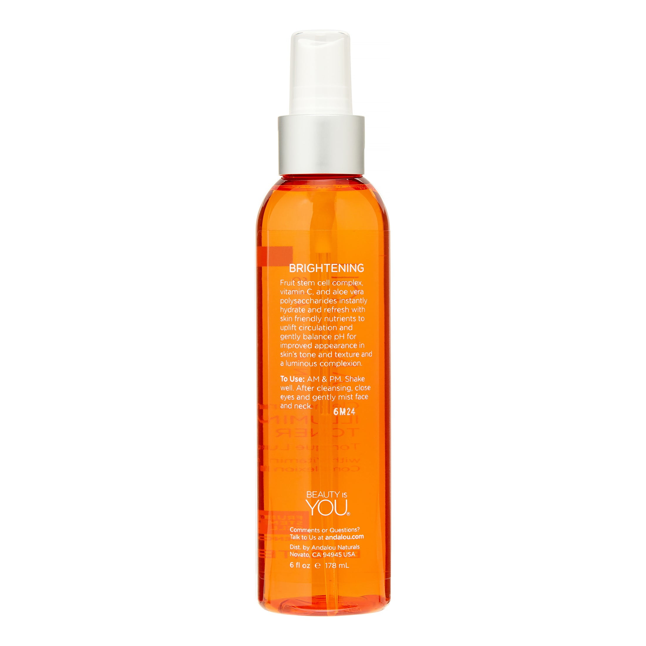 Andalou Naturals Brightening C Toner - 6 Fl Oz