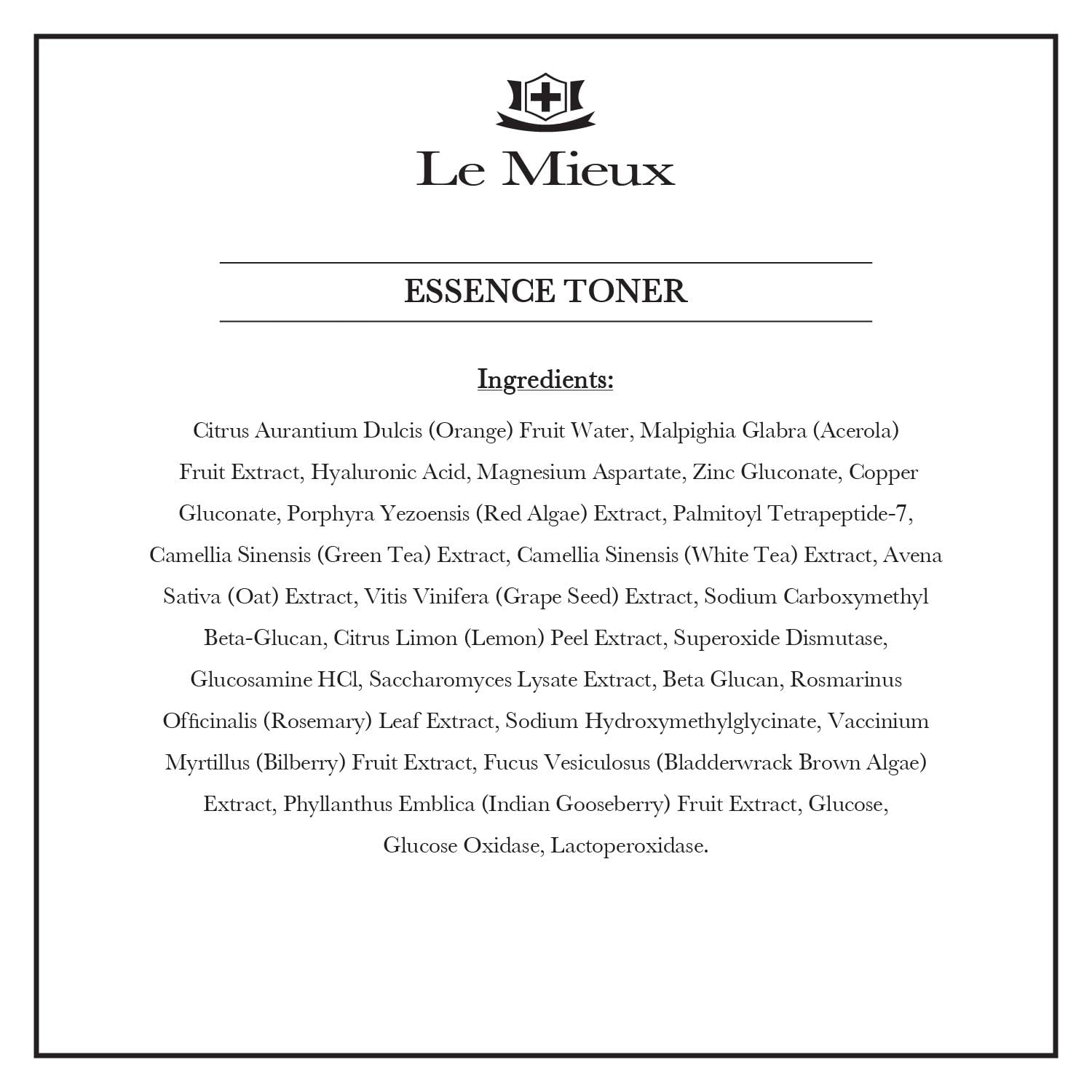 Le Mieux Essence Toner - Gentle Anti-Aging Formula