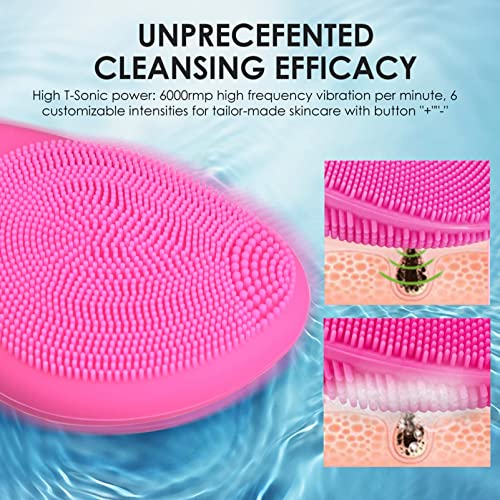 SONGQEE Rechargeable Silicone Facial Cleansing Brush