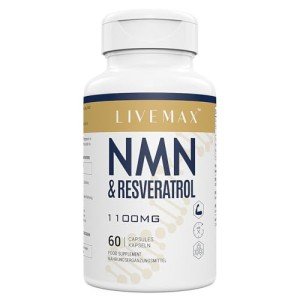 NAD+ & Trans-Resveratrol Complex 1100mg Anti-Aging Capsules