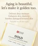 SNP Gold Collagen Mask Sheets - Pack of 10
