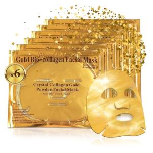 Gold Face Masks with Bio-Collagen for Anti-Aging