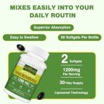 1200mg Liposomal Trans-Resveratrol Antioxidant Softgels