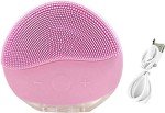 Pink Ultrasonic Facial Cleansing Brush & Massager