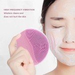 Pink Ultrasonic Facial Cleansing Brush & Massager