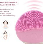 Pink Ultrasonic Facial Cleansing Brush & Massager