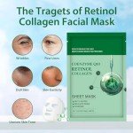 Set of 10 Hydrating Collagen Facial Masks