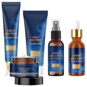 Olavita Anti-Aging Skin Care Set: Serum, Cream, Cleanser