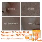 Vitamin C Skincare Set for Brightening and Anti-Aging