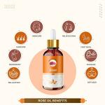 Pure Organic Rose Oil for Aging Skin 50ml