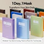 LAPCOS Collagen Sheet Masks for Anti-Aging 5-Pack