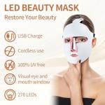 LED Red Light Therapy Mask for Skin Tightening