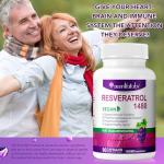 High-Potency 1480mg Resveratrol Supplement for Youthful Skin