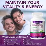 High-Potency 1480mg Resveratrol Supplement for Youthful Skin