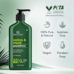 Restore & Repair Shampoo with Tea Tree & Hyaluronic Acid