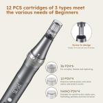 PELCAS 9-Speed Microneedling Pen with Cartridges