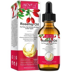 Organic Rosehip Oil for Skin, Hair, and Body