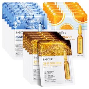 Vitamin C Hyaluronic Acid Anti-Wrinkle Face Masks