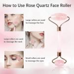 Rose Quartz Roller and Gua Sha Set for Anti-Aging