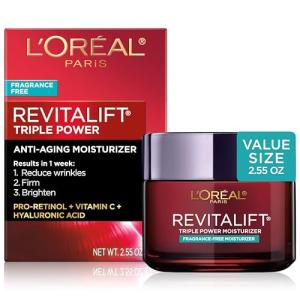 L'Oreal Revitalift Triple Power Face Moisturizer 2.55 Oz