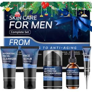 Men's Anti-Aging Skincare Gift Set - 5 Pieces